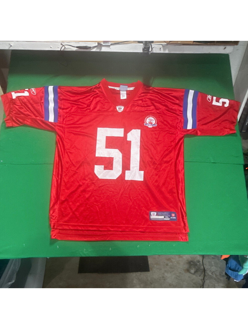 Reebok On-Field New England Patriots Jerod Mayo #51 Throwback Jersey XL